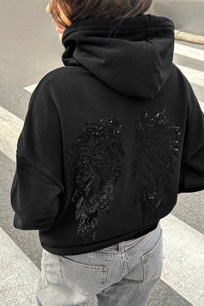 The Angel Wings Sequin Hoodie