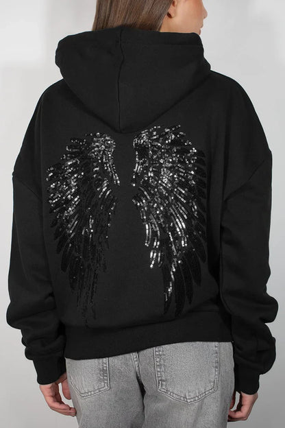 The Angel Wings Sequin Hoodie