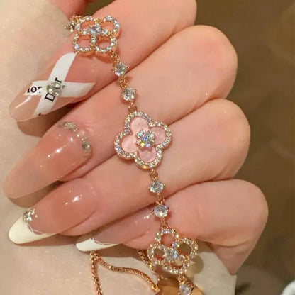 The Pink Eternal Clover Bracelet