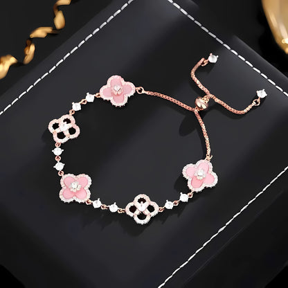 The Pink Eternal Clover Bracelet