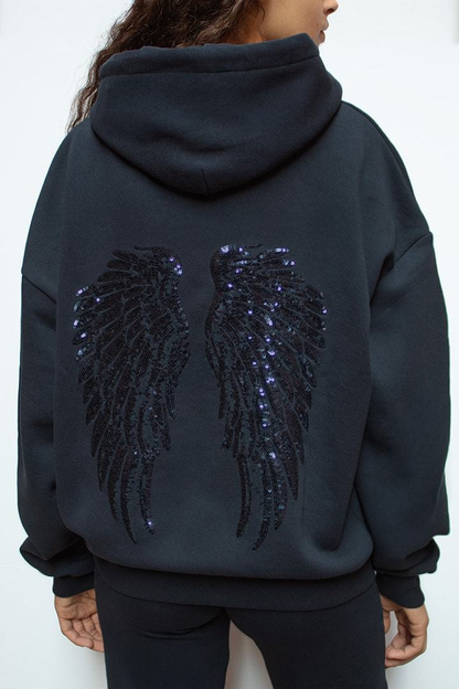 The Angel Wings Sequin Hoodie